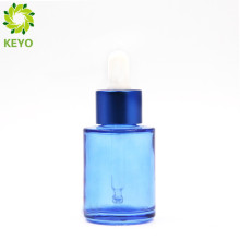 Bouteille compte-gouttes en verre vert huile essentielle verre bleu dépoli flacon compte-gouttes bouteille couleur avec pipette claire